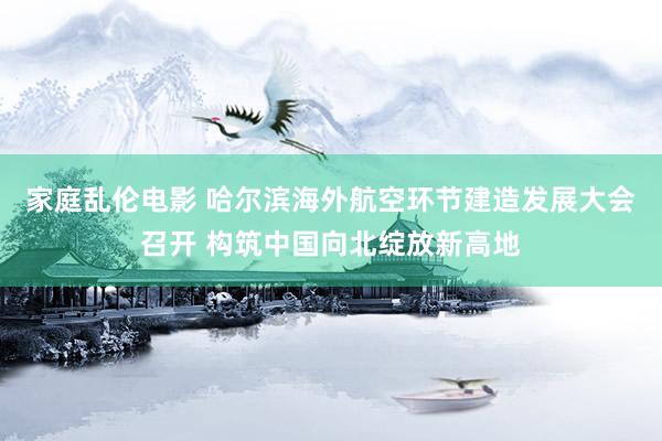 家庭乱伦电影 哈尔滨海外航空环节建造发展大会召开 构筑中国向北绽放新高地