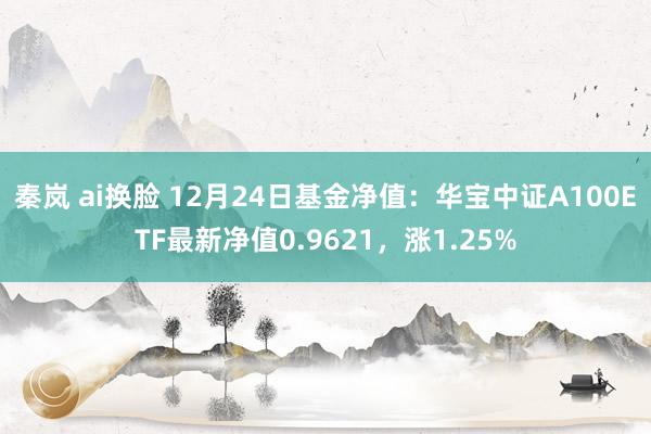 秦岚 ai换脸 12月24日基金净值：华宝中证A100ETF最新净值0.9621，涨1.25%