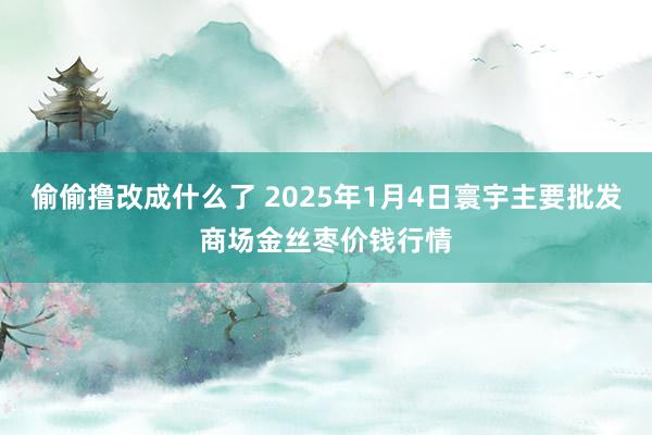 偷偷撸改成什么了 2025年1月4日寰宇主要批发商场金丝枣价钱行情