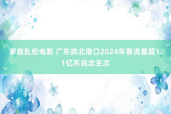 家庭乱伦电影 广东拱北港口2024年客流量超1.1亿东说念主次